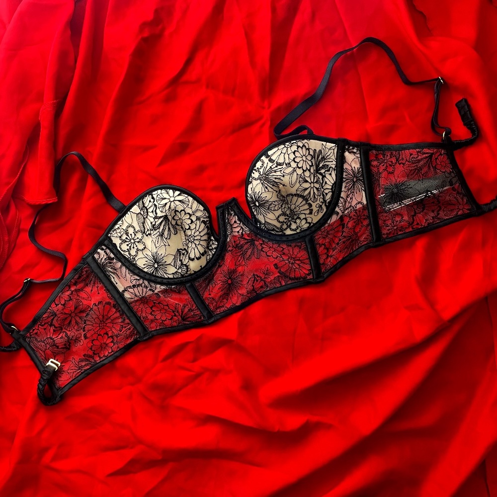 Victorias Secret Balconette Black Lace Bra